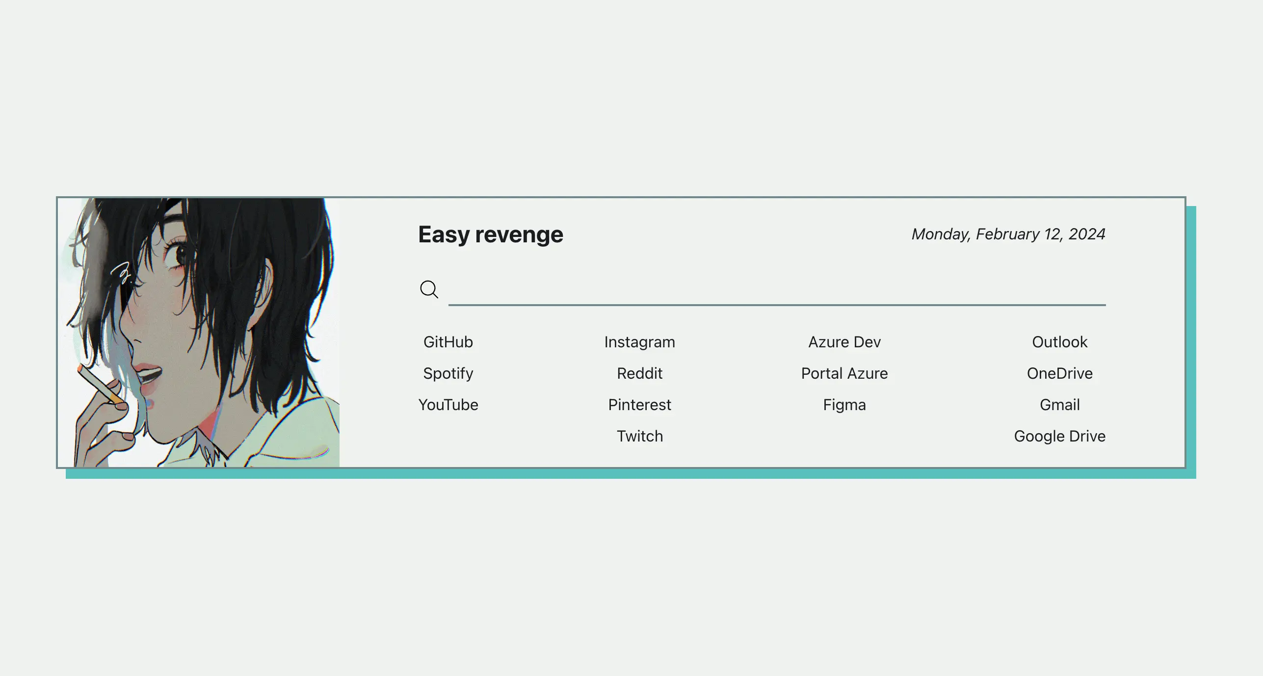 My own Startpage